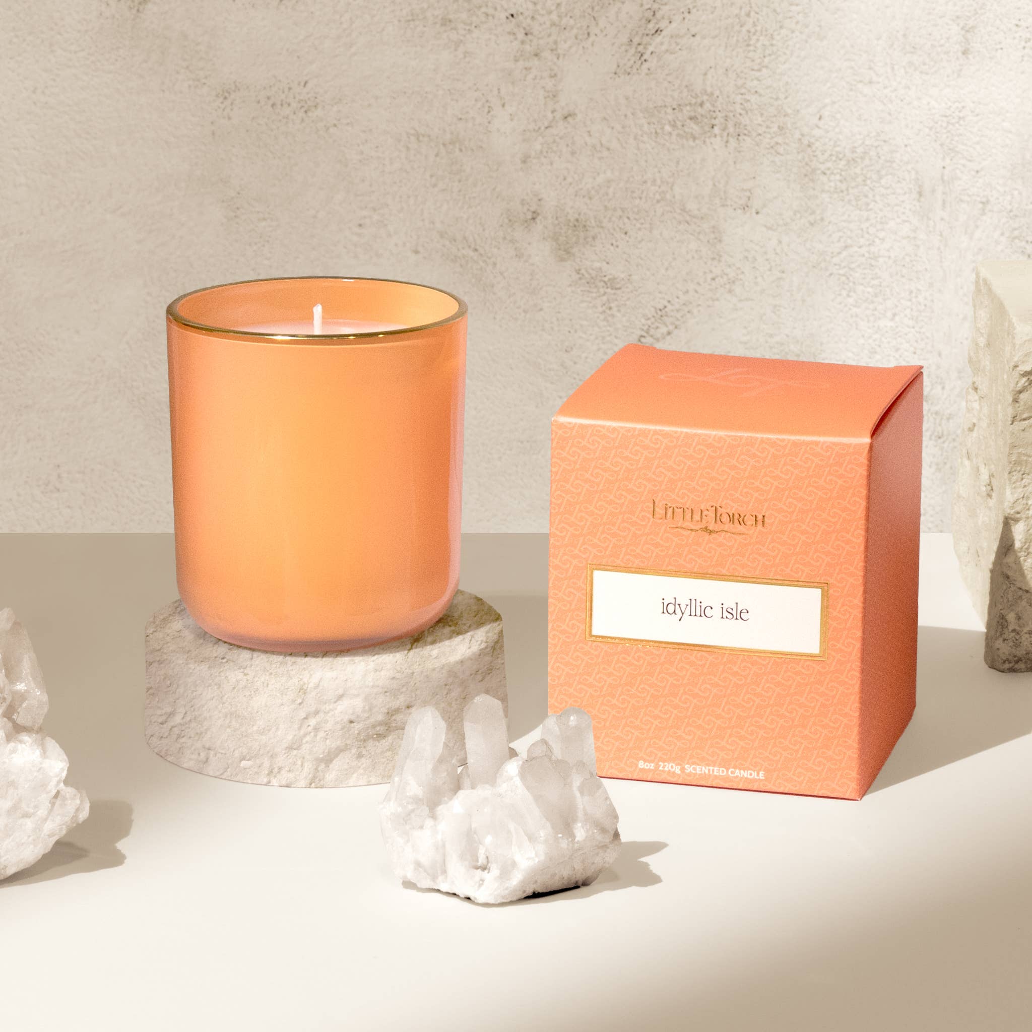 Idyllic Isle Glass Candle