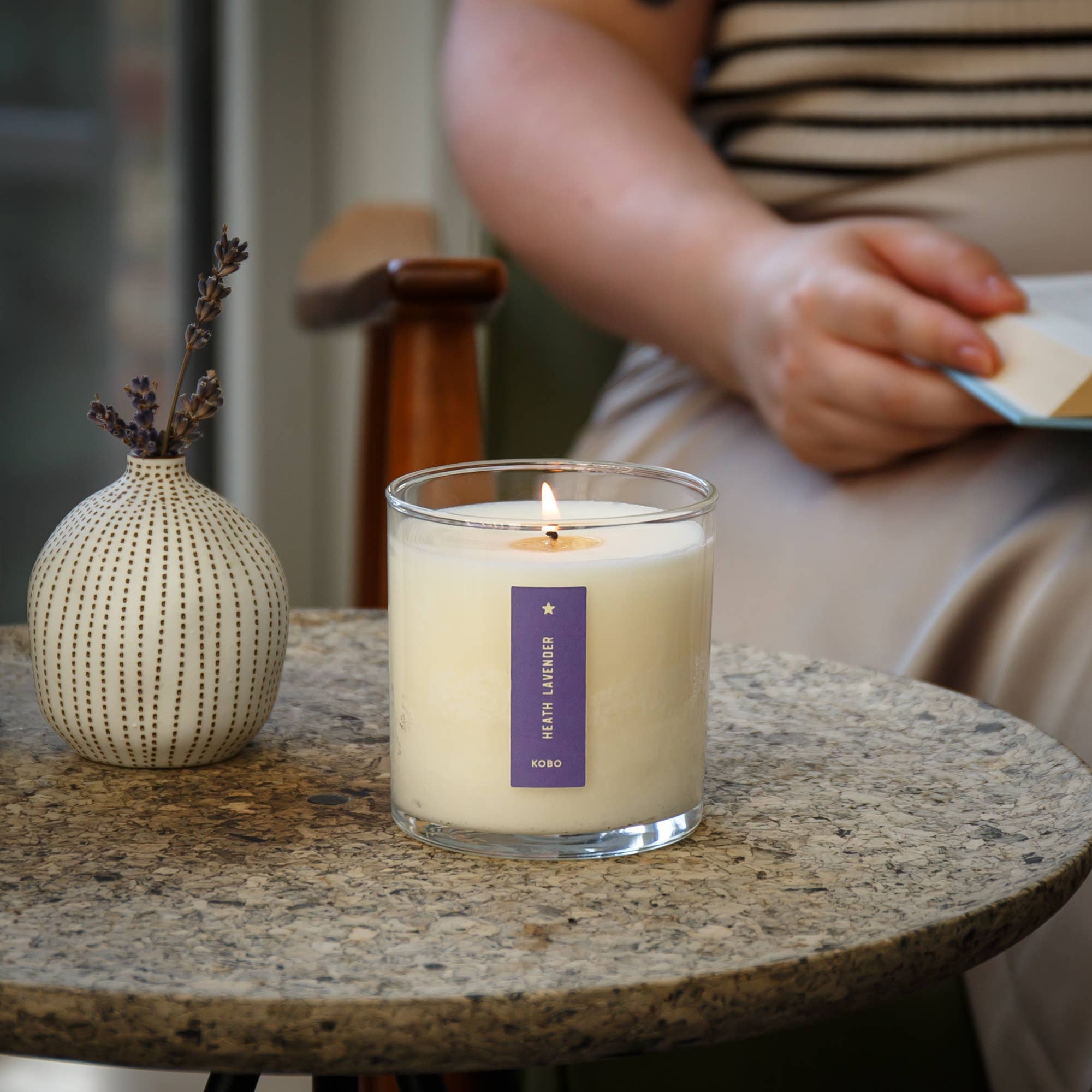 Heath Lavender Plant the Box Candle