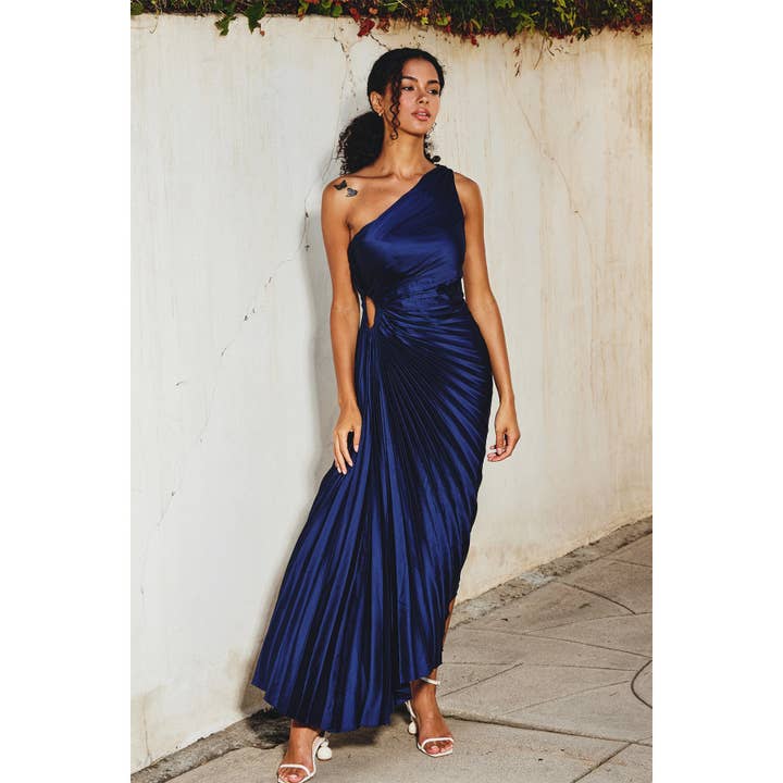 Olympia Asymmetrical Maxi Dress