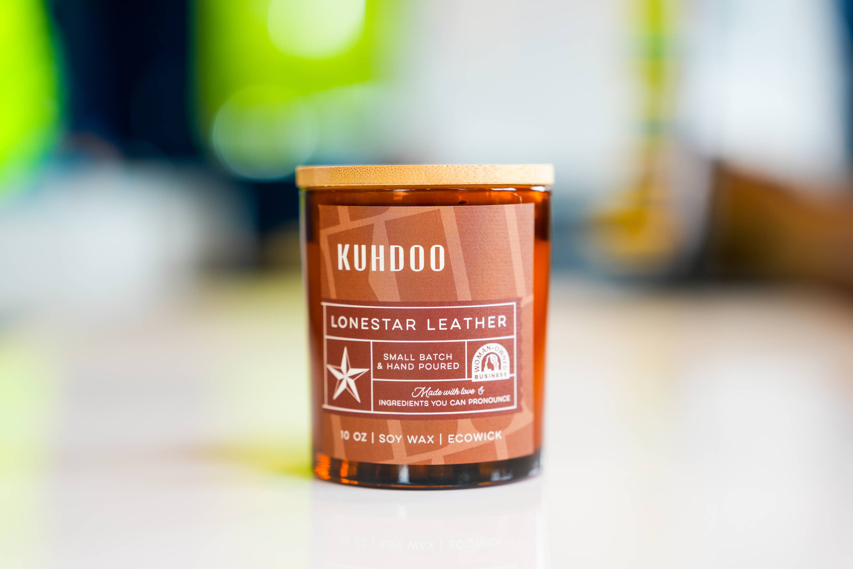 Lone Star Leather Candle