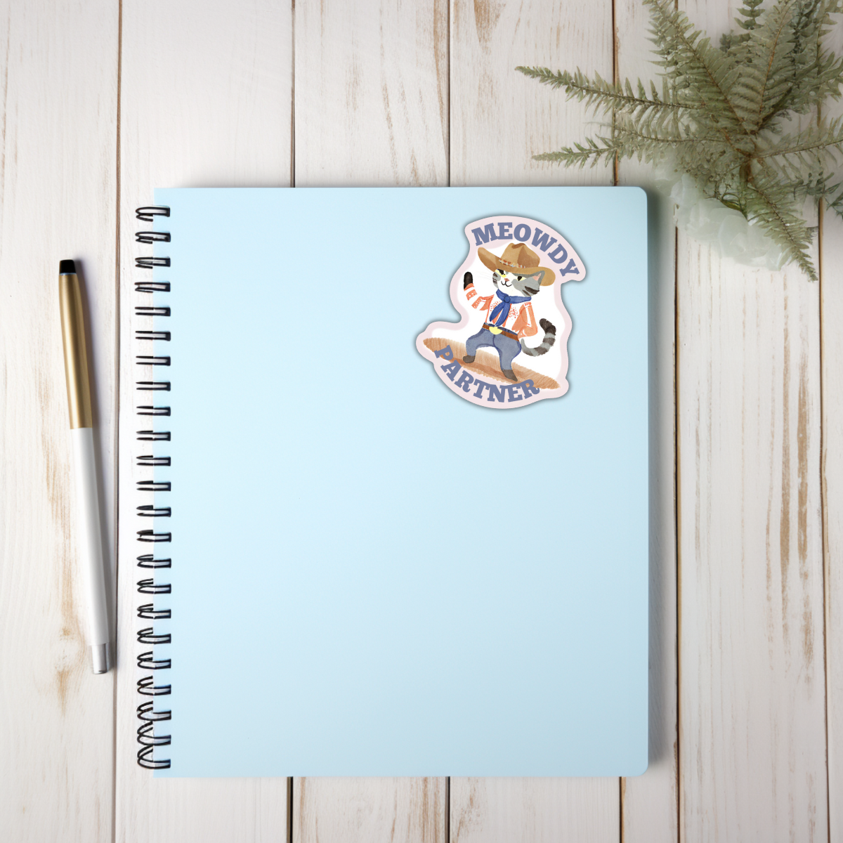 Meowdy Partner Sticker