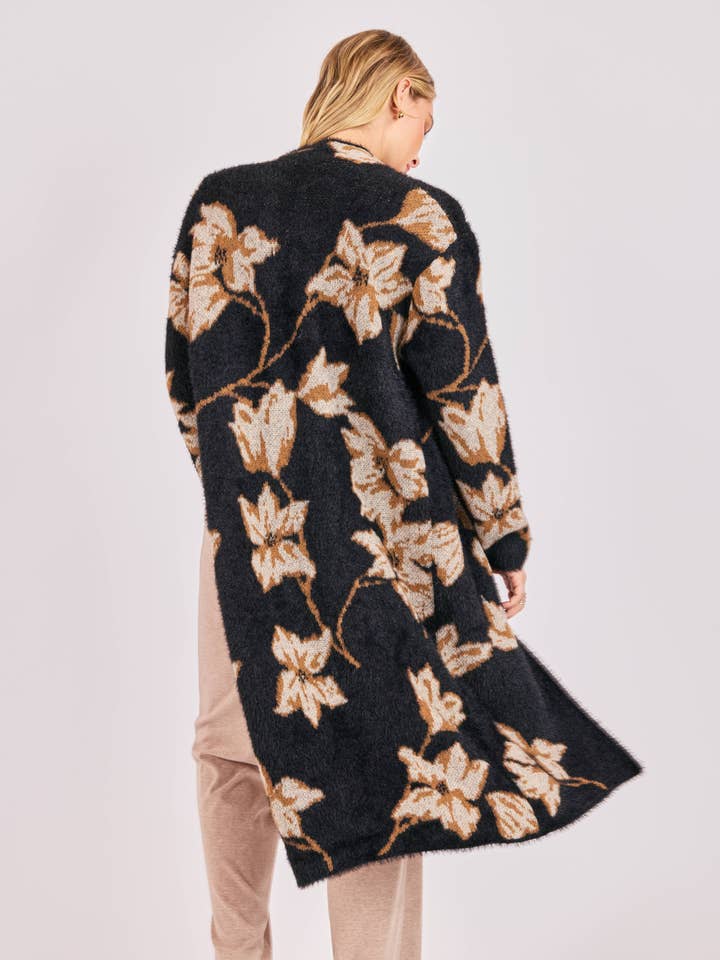Emory Floral Knit Duster Cardigan