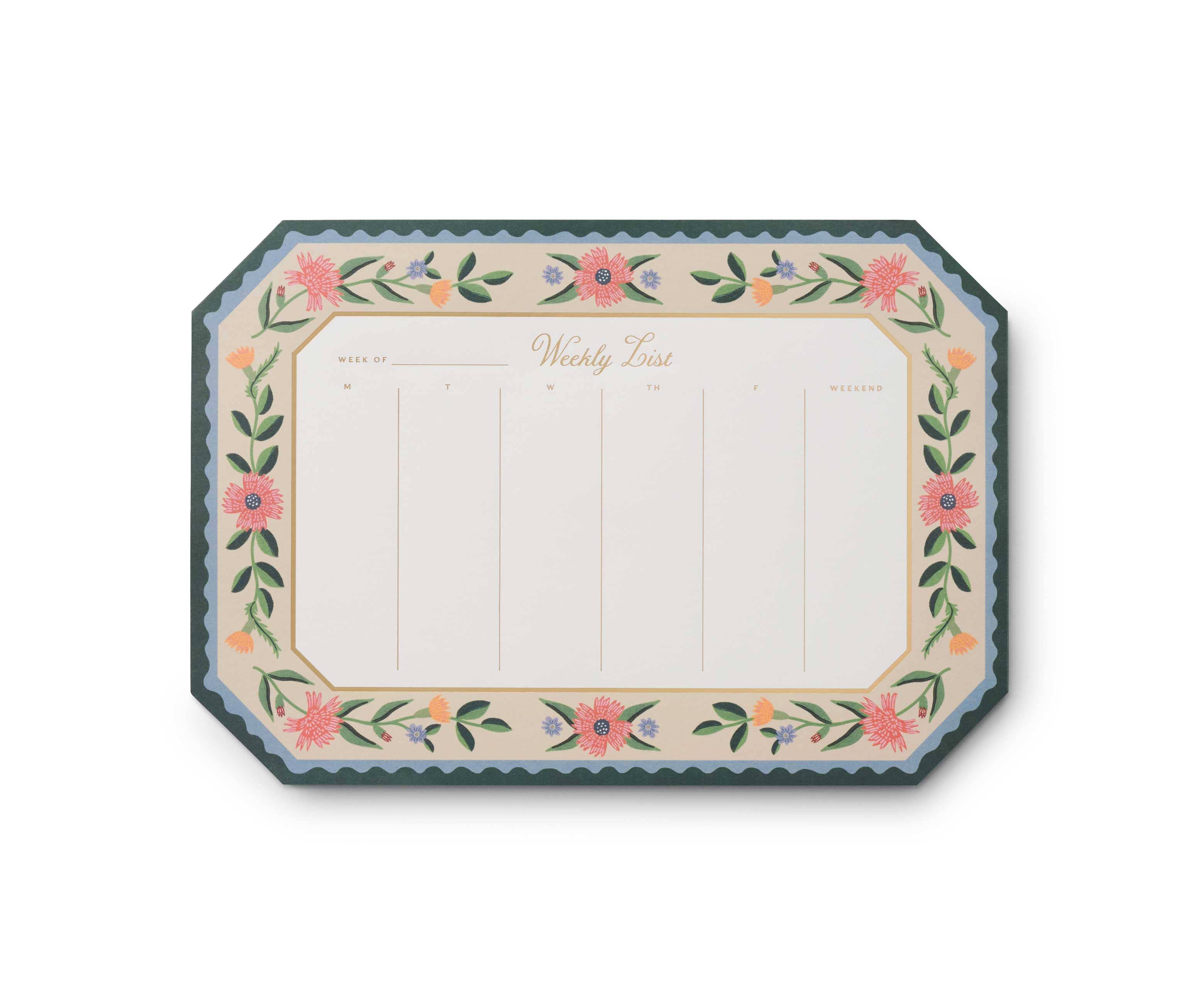 Aster Weekly Desk Pad
