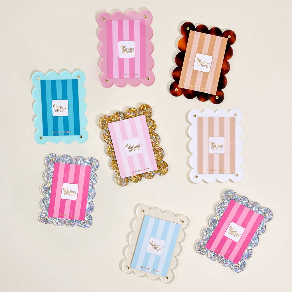 White Mini Acrylic Picture Frame Magnet