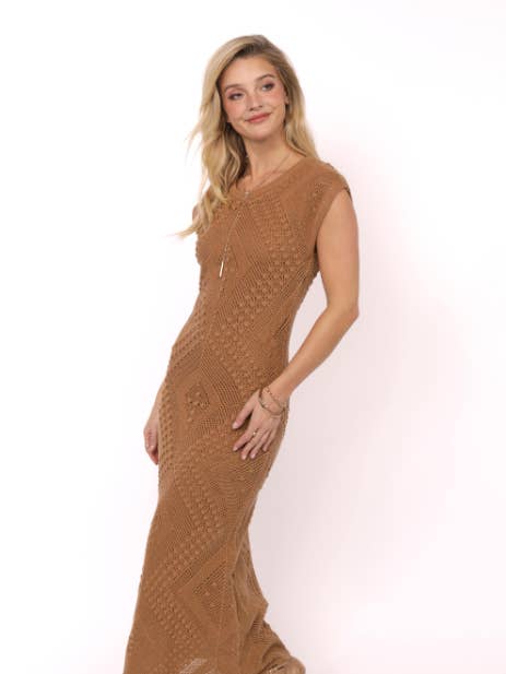 Wandering Intricate Knit Dress