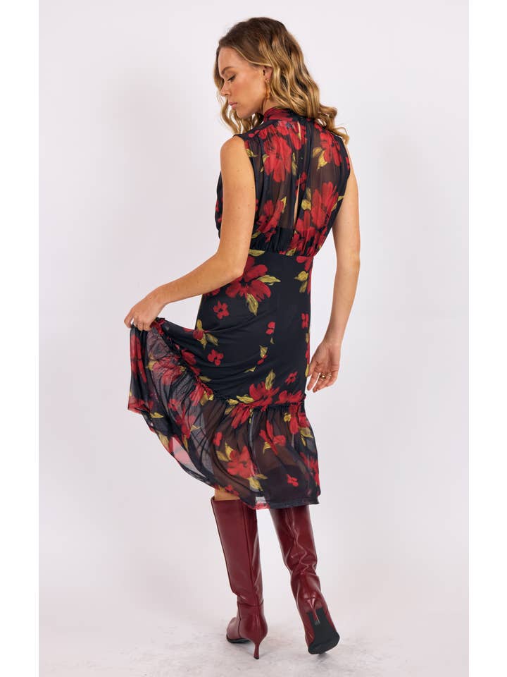 Gypset Glamour Mesh Midi Dress