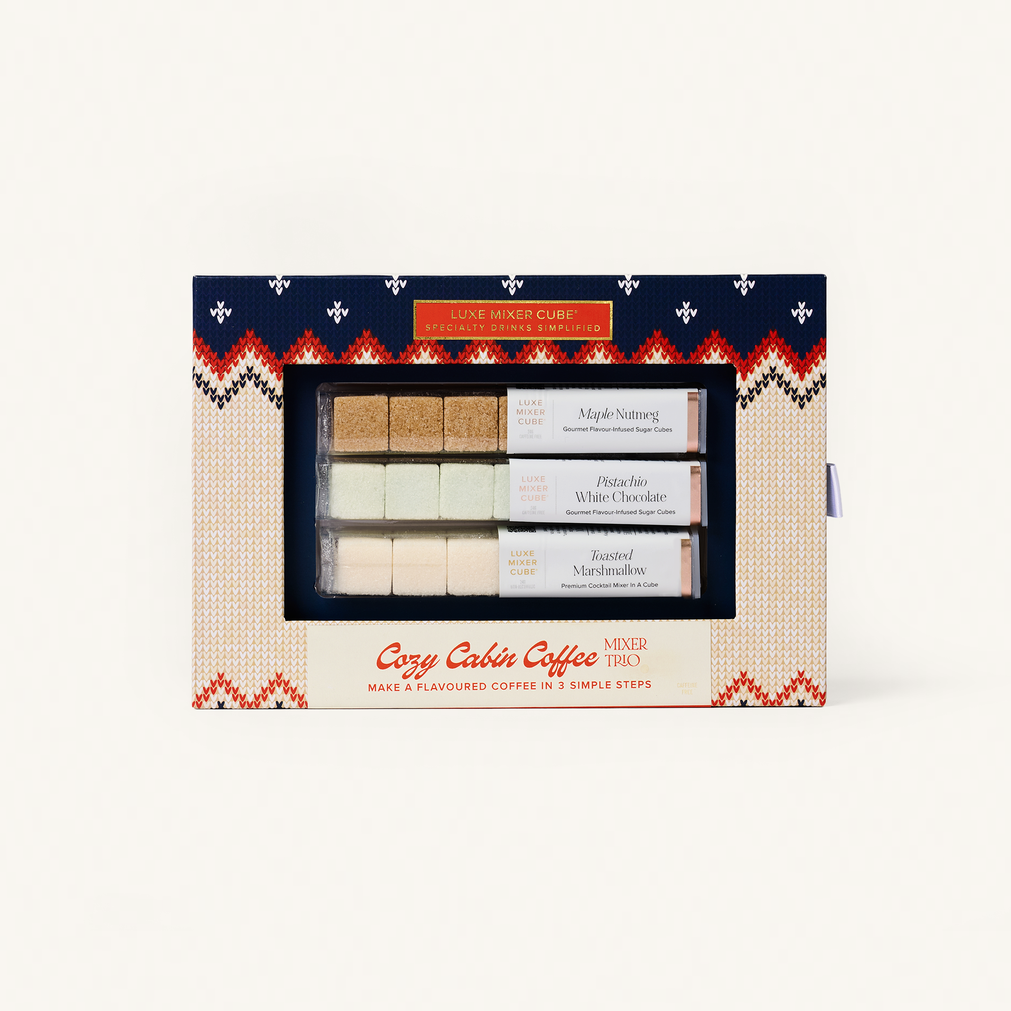 Winter Coffee Mixer Cube Trio