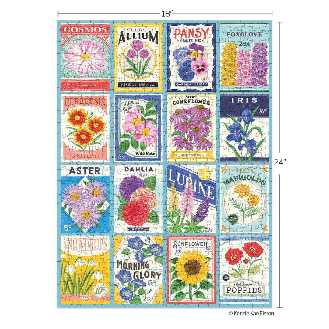Seed Packets 500 Piece Puzzle