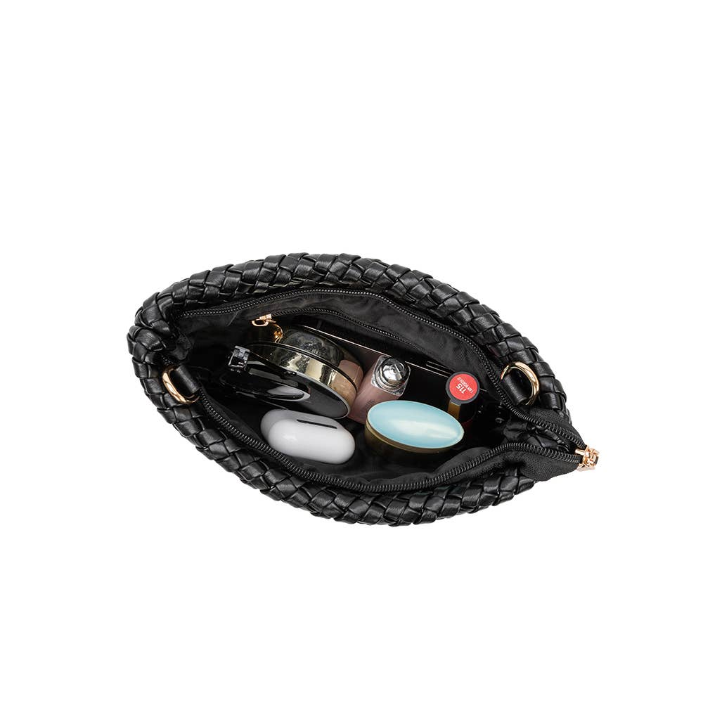 Daisy Espresso Recycled Vegan Crossbody Bag