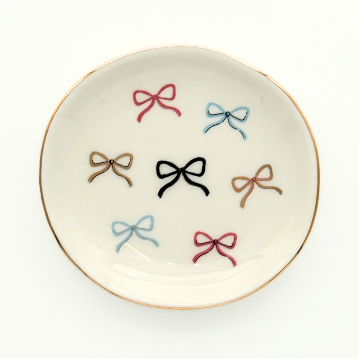 Multicolor Bows Trinket Tray