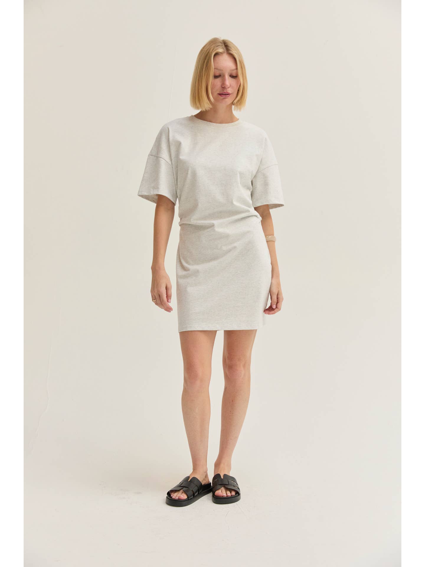 Erin Ruched T-Shirt Mini Dress