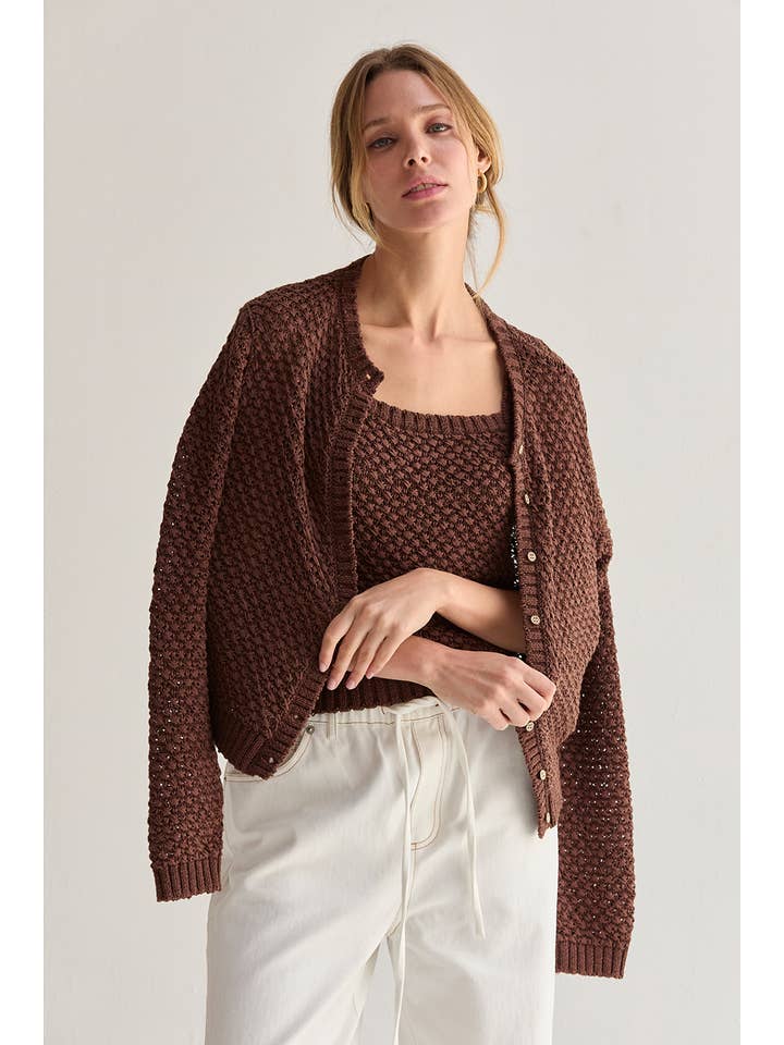 Brielle Cardigan Two Piece Set