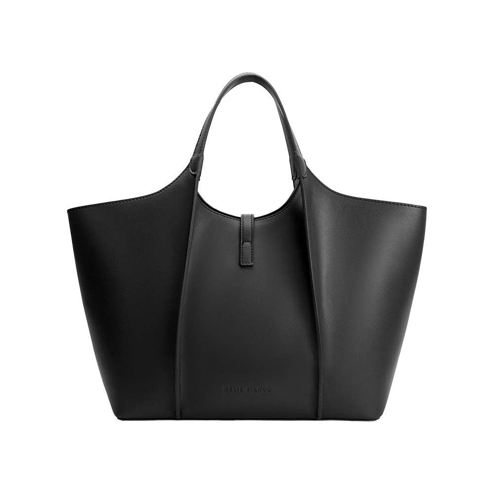 Malia Black Vegan Tote Bag