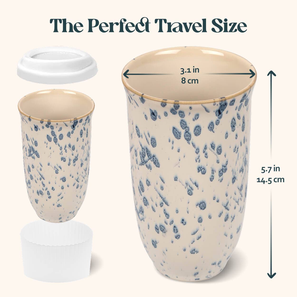 Orchid Ceramic Travel Mug – 16 oz