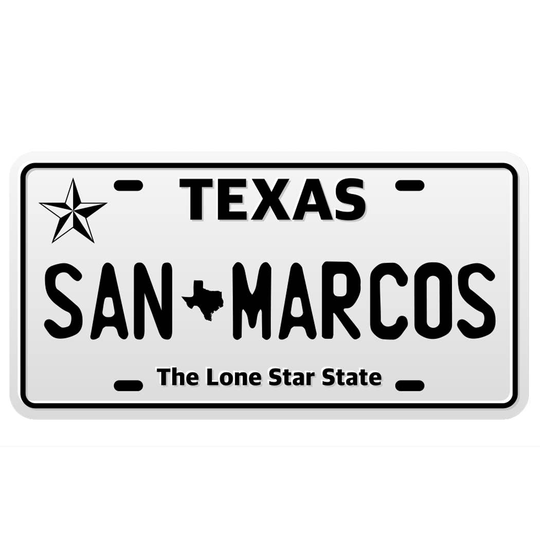 Texas License Plate Sticker