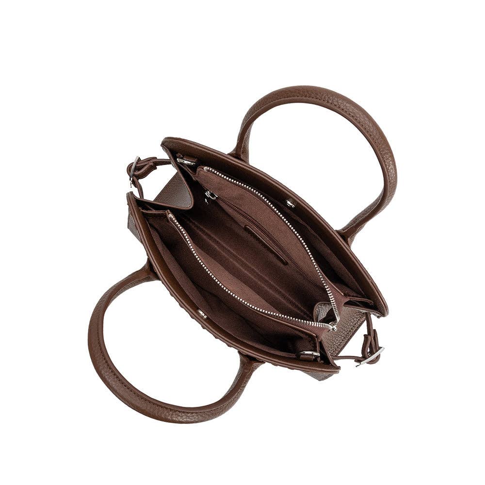 Marlo Espresso Recycled Vegan Crossbody Bag