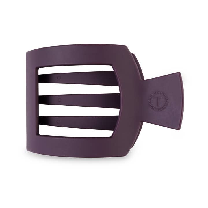 Burgundy Bliss Square Flat Hair Clip