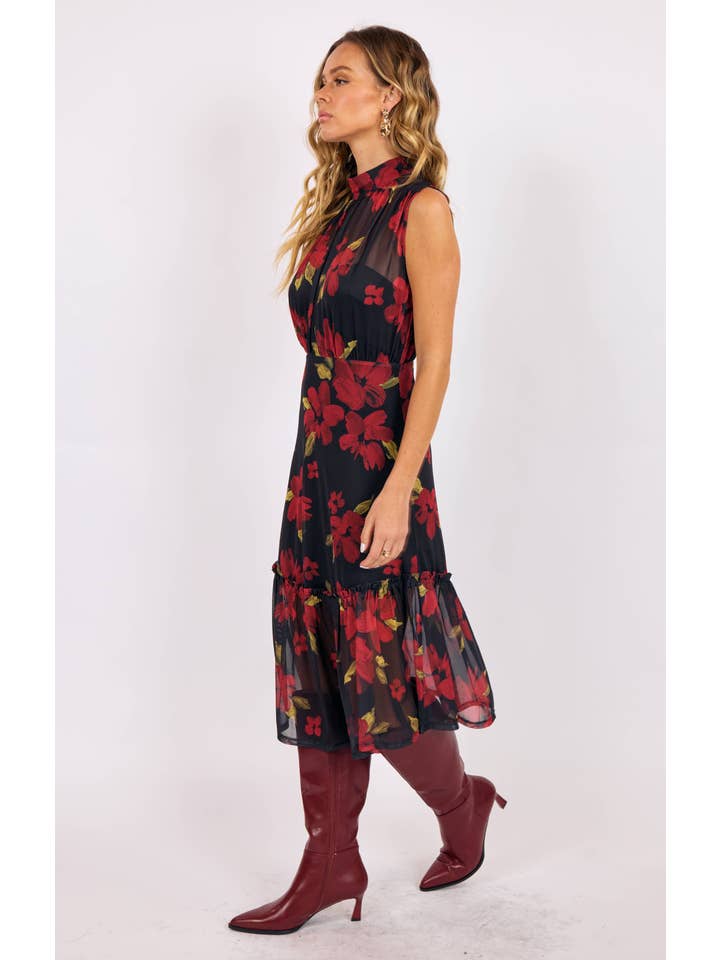 Gypset Glamour Mesh Midi Dress