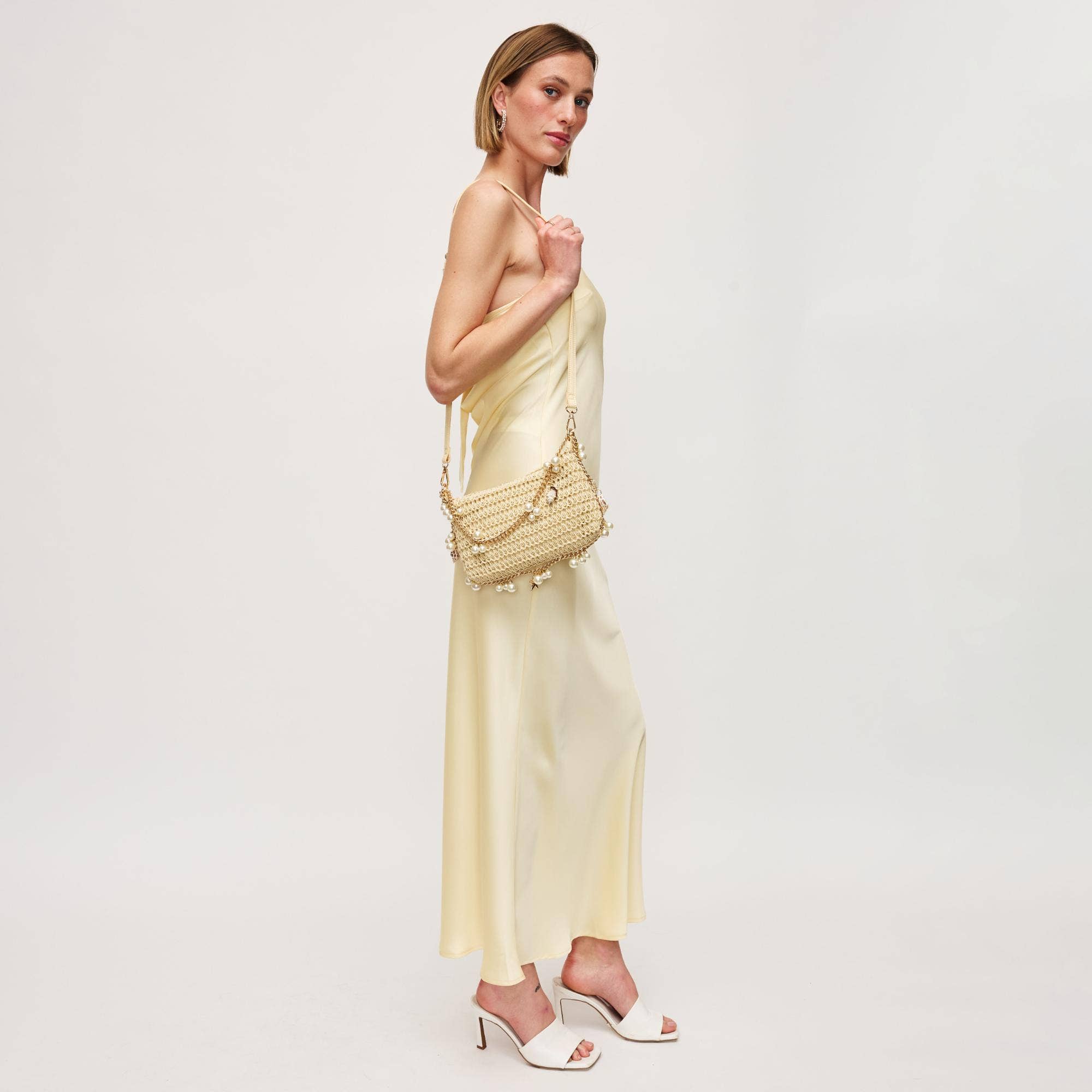 Steph Seashell Straw Bag - Natural
