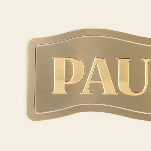 Pause Brass Bookmark