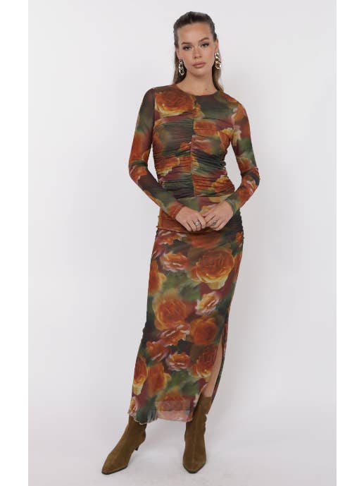 Heart Beats Side Slit Skirt