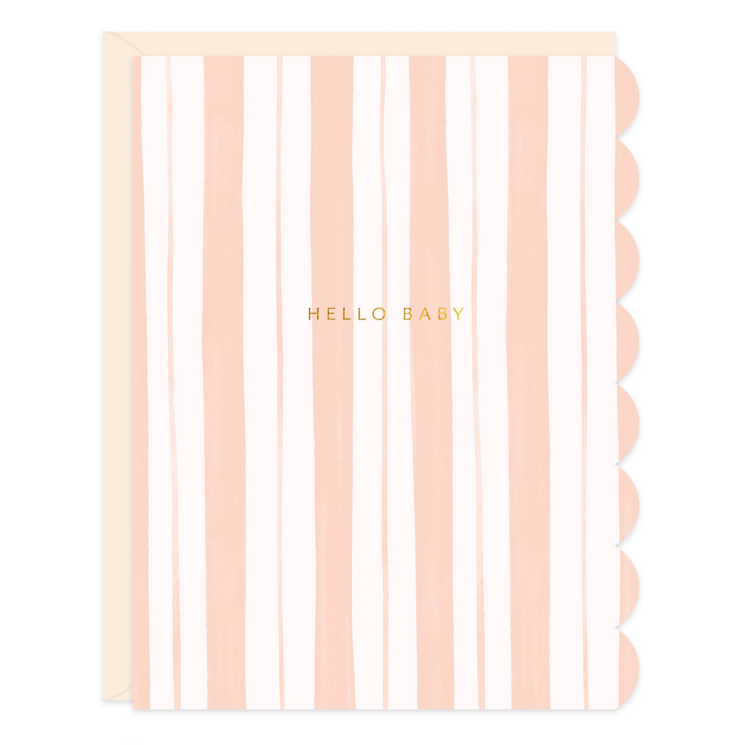 Baby Stripes Pink Card