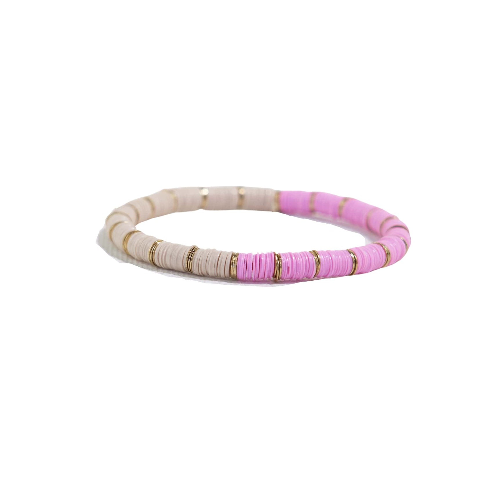 Grace Half and Half Block Stretch Bracelet