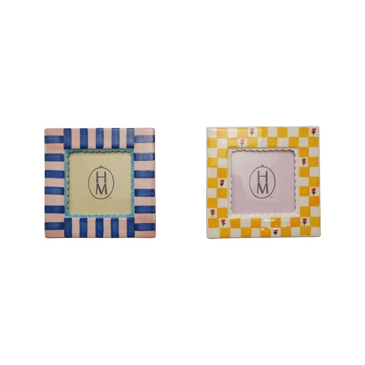 Bright Pattern Square Frame