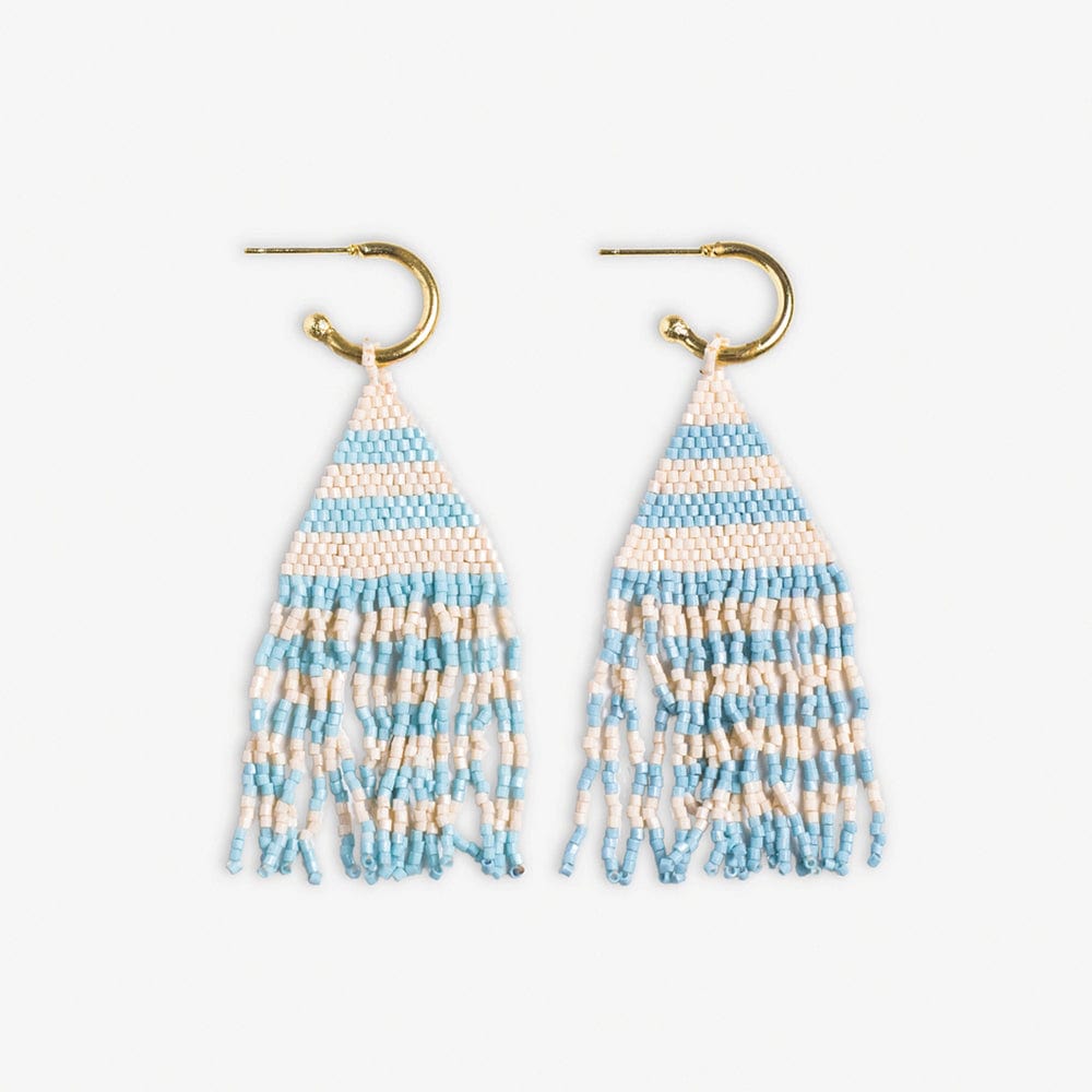 James Mini Hoop Fringe Earrings