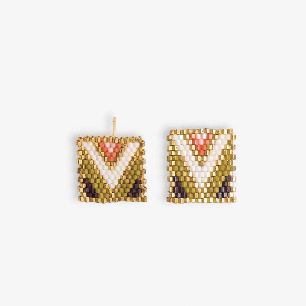Kallie Rectangle Beaded Earrings