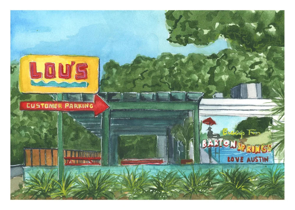 Coloring ATX Postcard