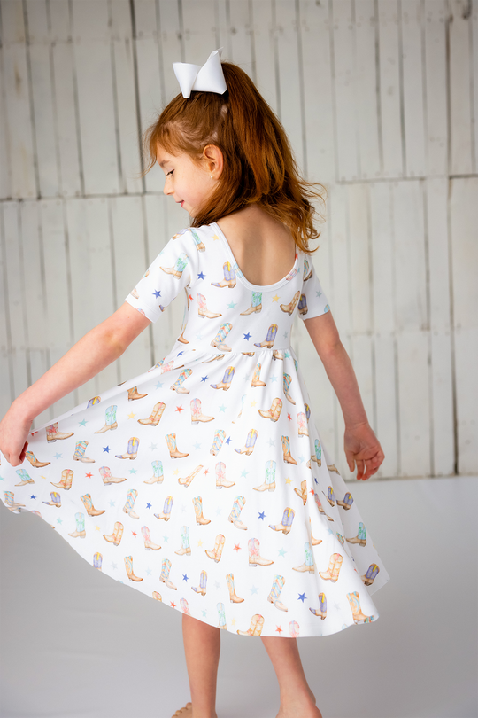 Giddy Up Organic Cotton Twirl Dress *FINAL SALE*