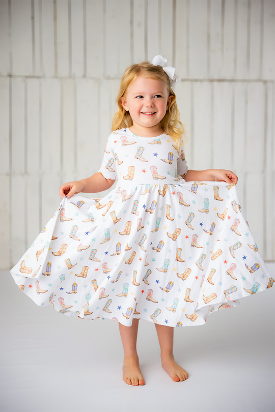Giddy Up Organic Cotton Twirl Dress *FINAL SALE*