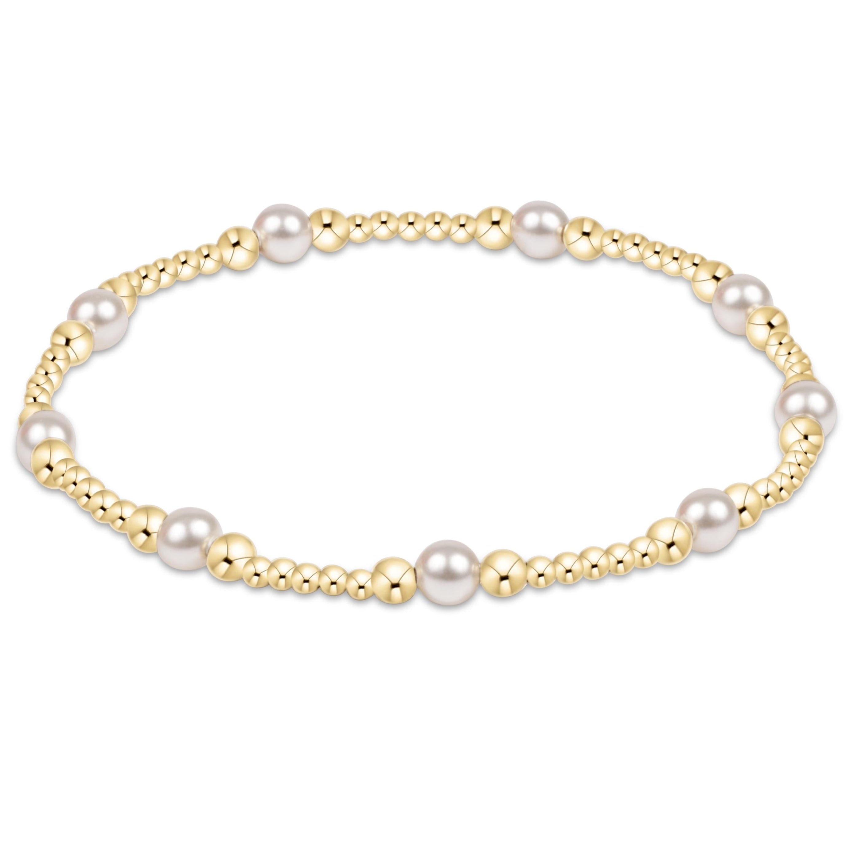 Classic Purpose Pearl Bead Bracelet