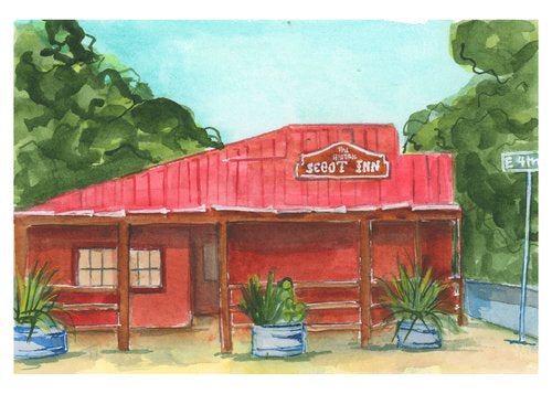 Coloring ATX Postcard