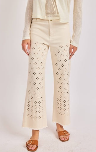 Clear Eyes Eyelet Pants