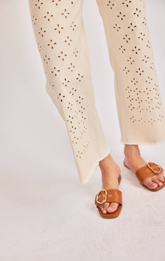Clear Eyes Eyelet Pants
