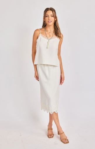 Fawn Lace Trim Cami