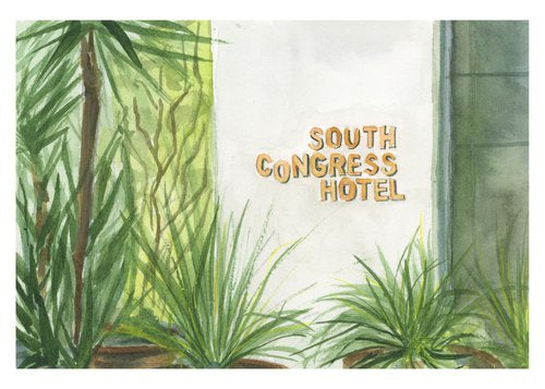Coloring ATX Postcard