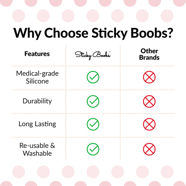 Non-Adhesive Sticky Boobs - Tan