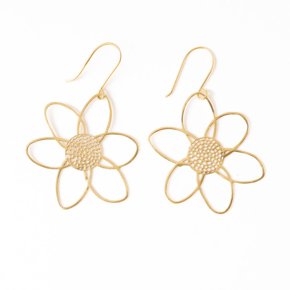 Twiggy Petals Flower Earrings