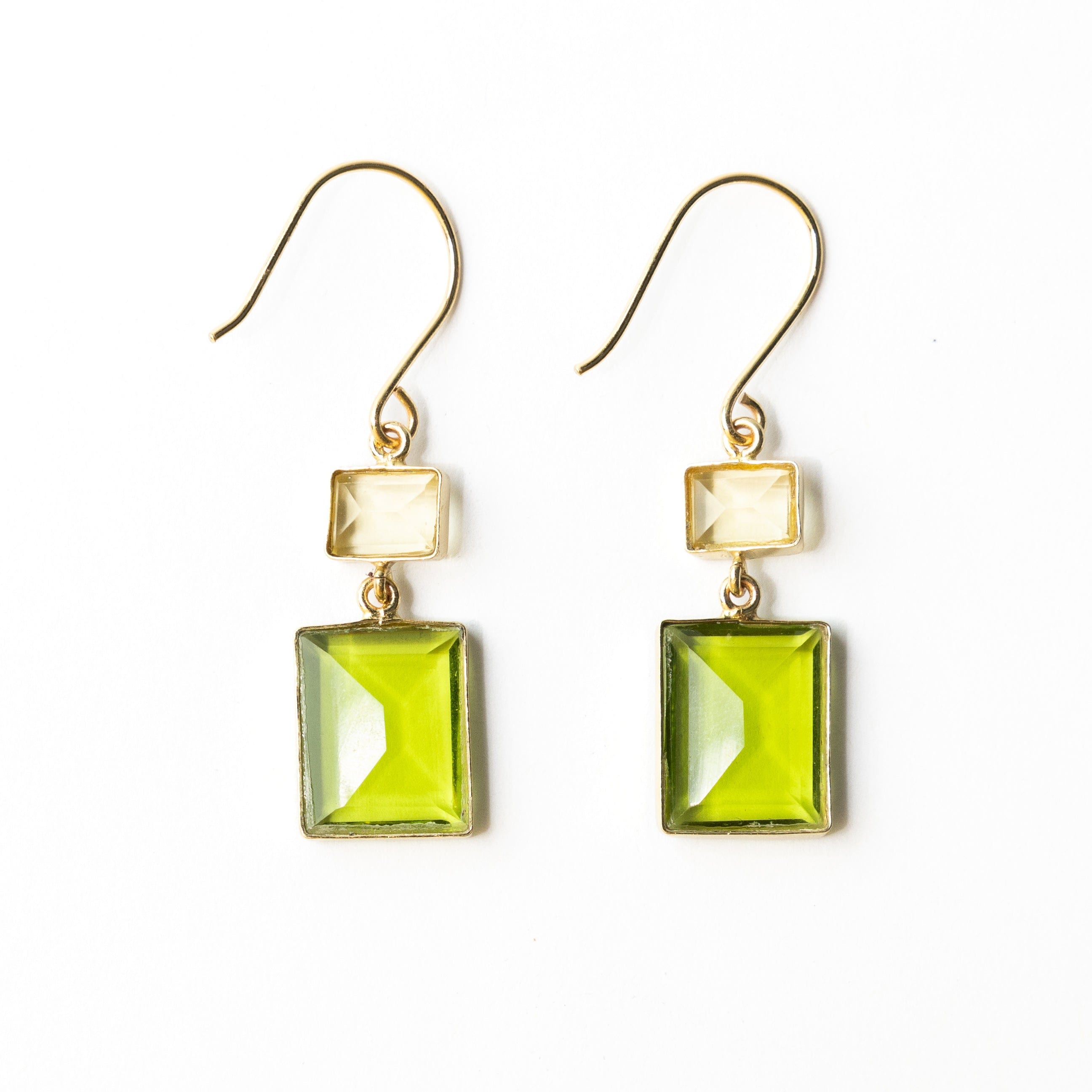 Veronica Two Toned Dangle Earrings