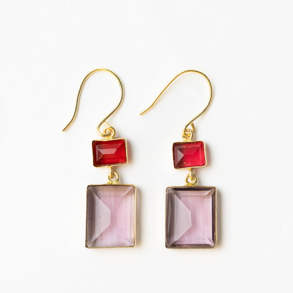 Veronica Two Toned Dangle Earrings