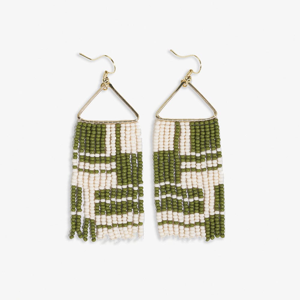 Whitney Triangle Beaded Earrings