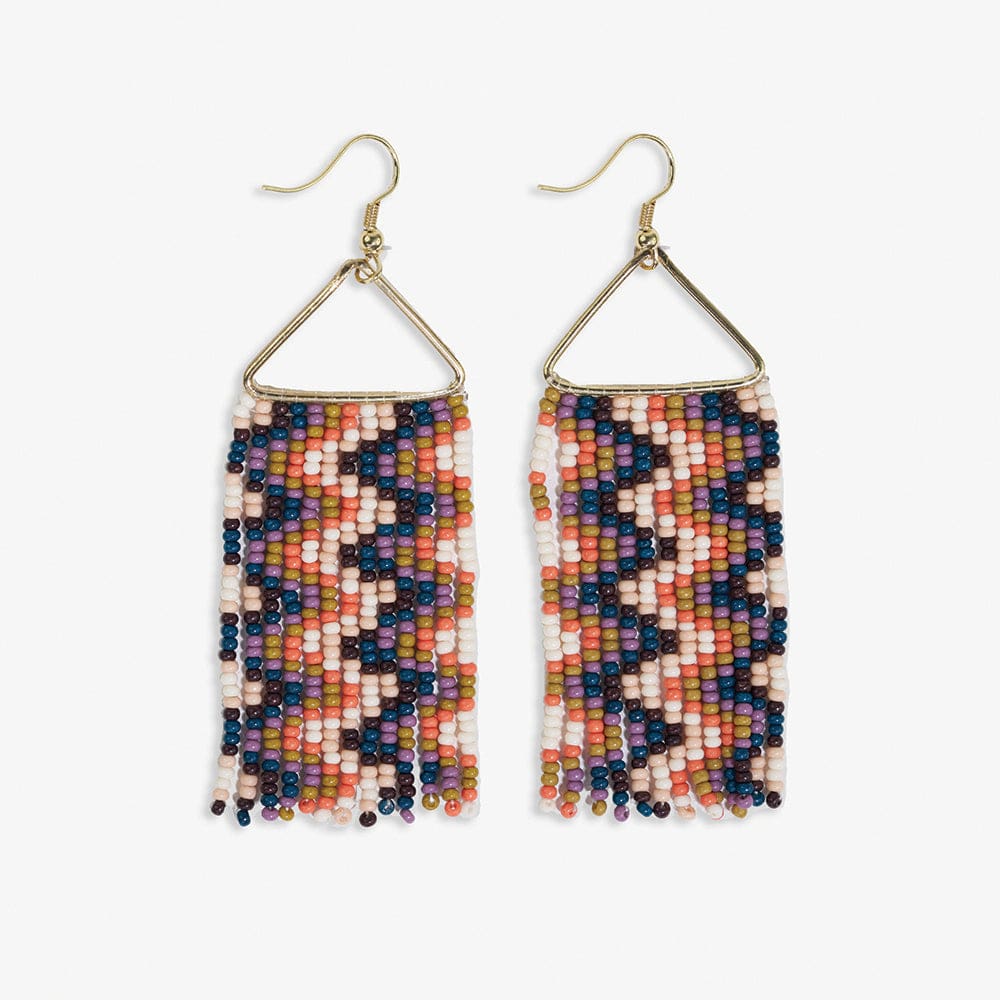 Whitney Triangle Beaded Earrings