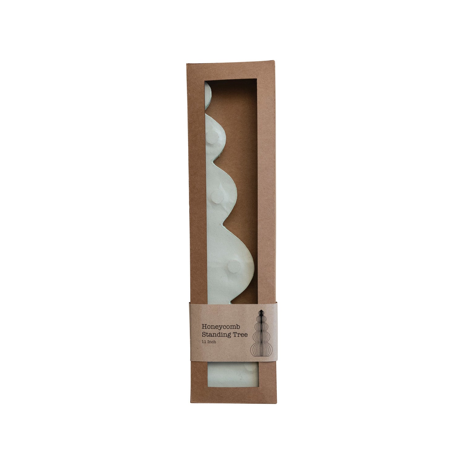 Mint Honeycomb Paper Tree - 11"