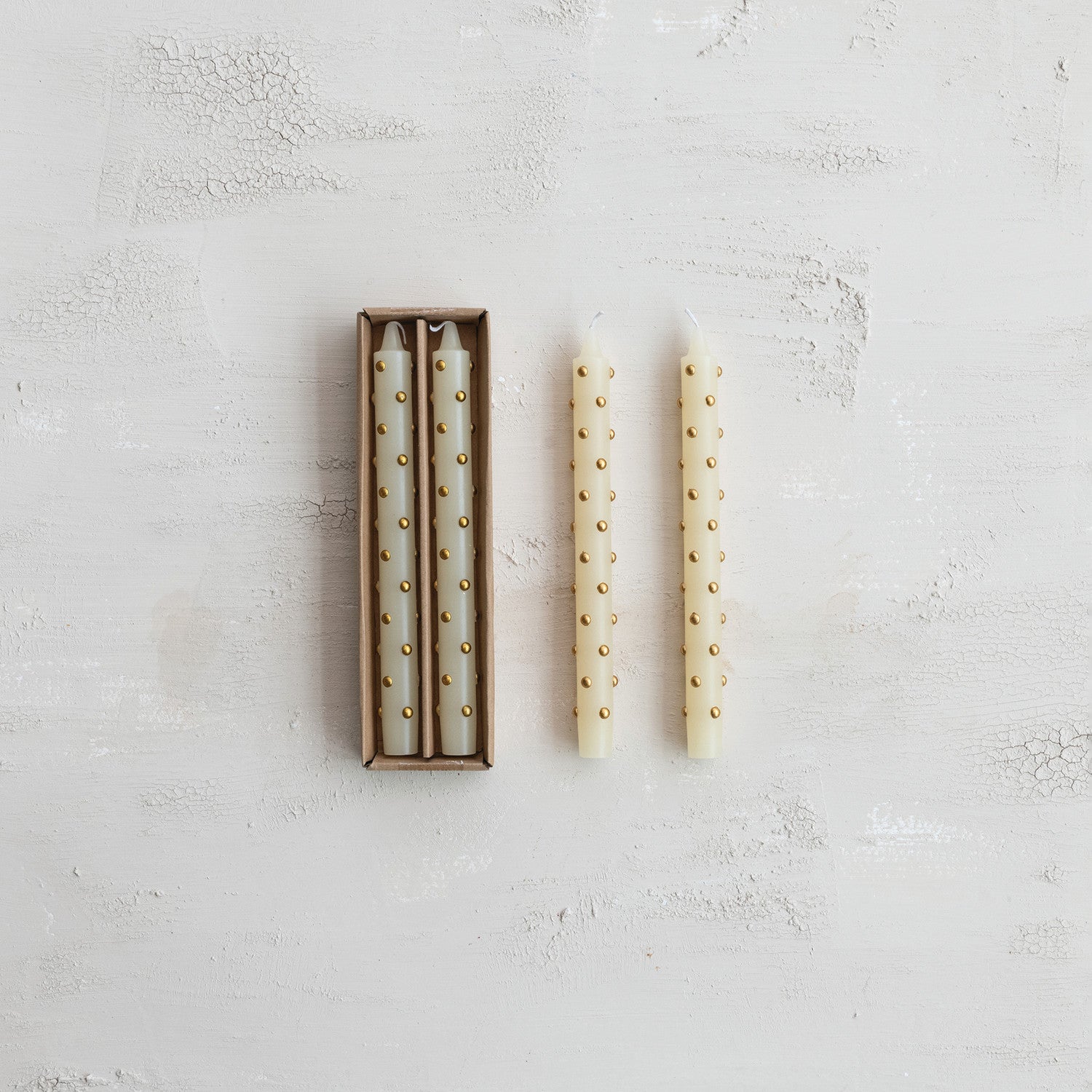 Dotted Taper Candles