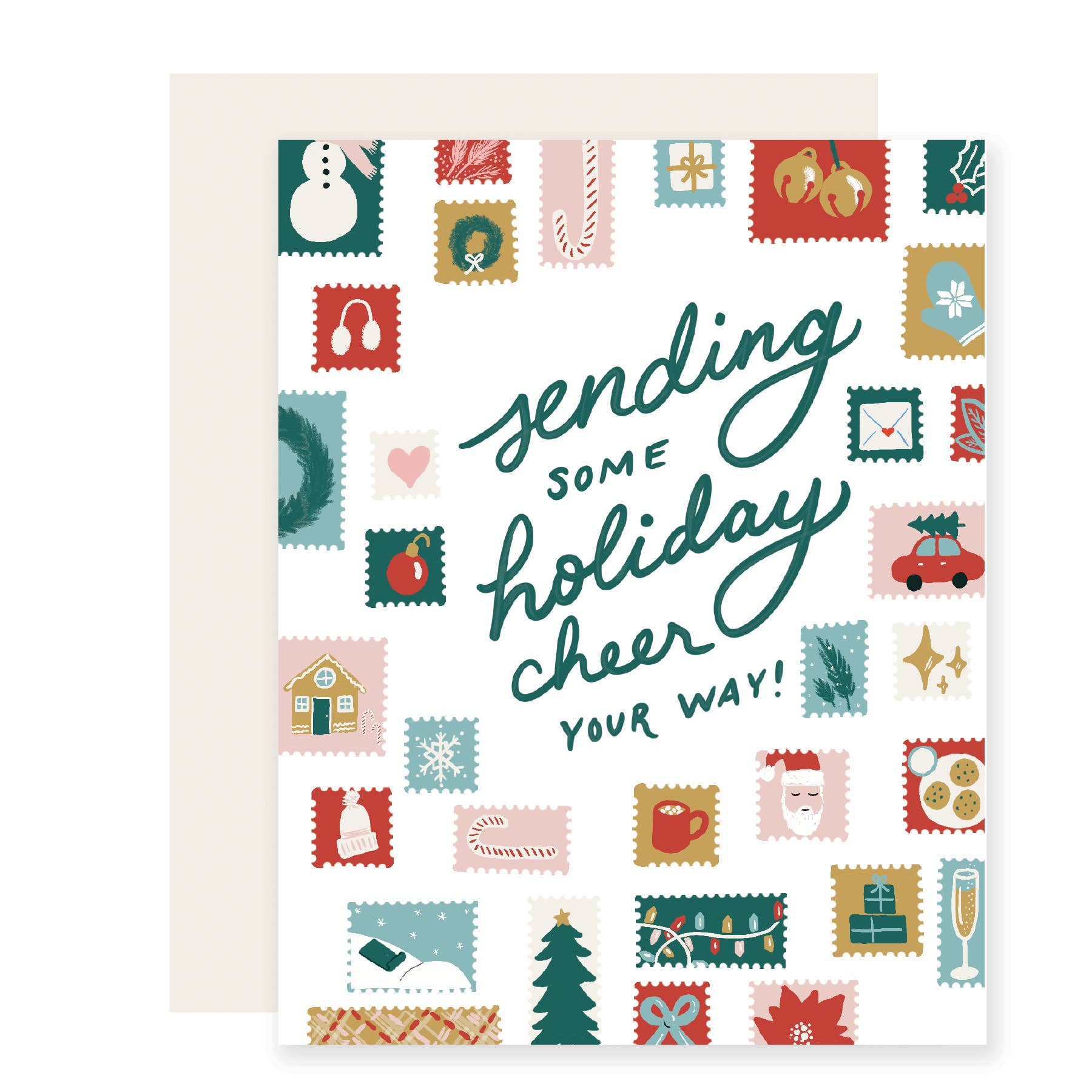 Holiday Stamps Greeting Card