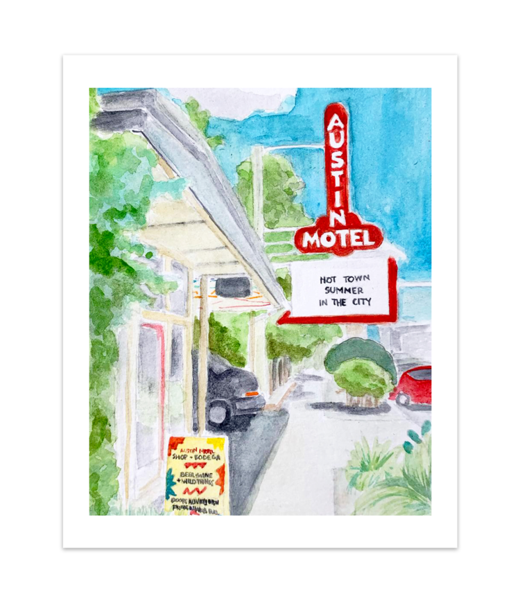 Coloring ATX Postcard