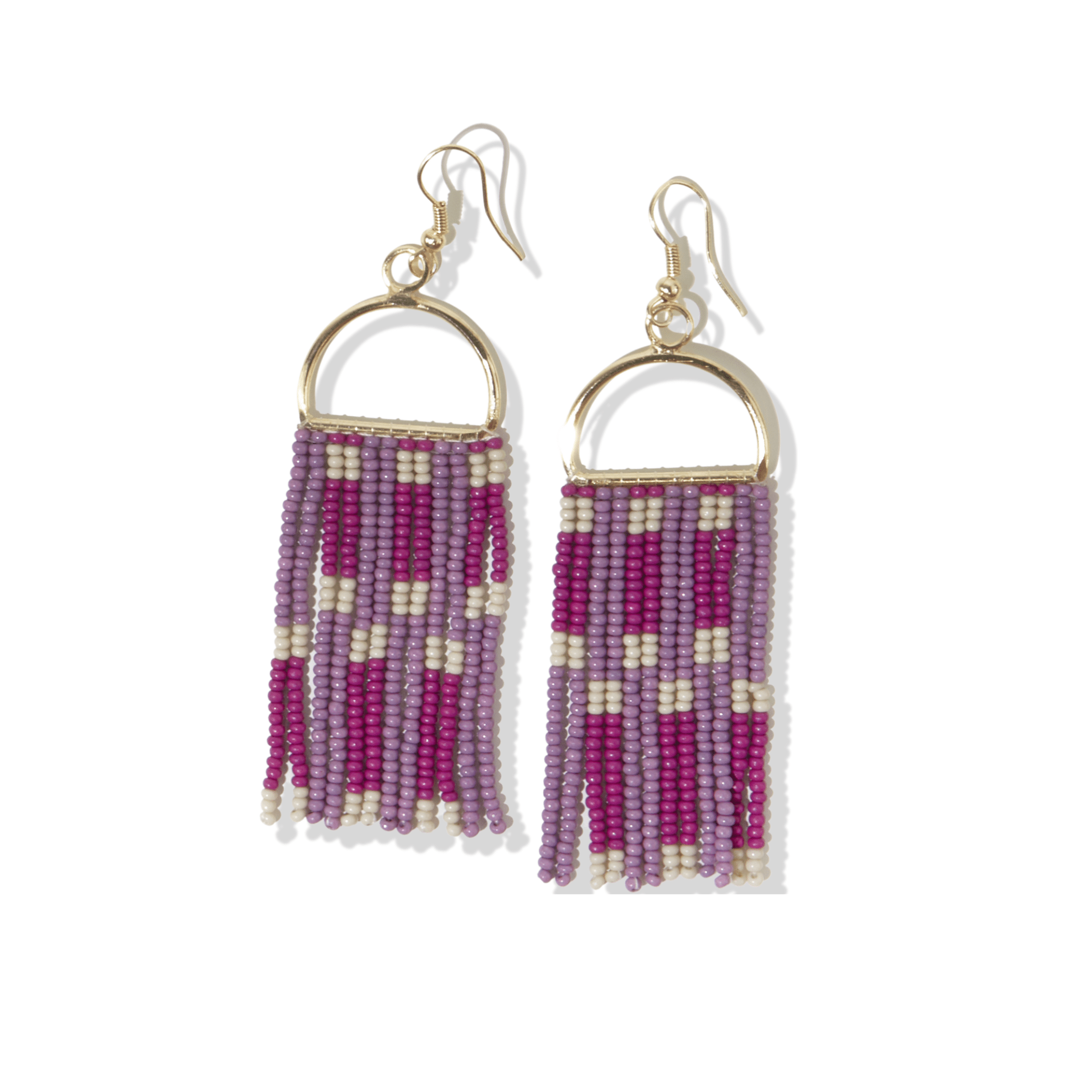 Allison Arch Fringe Beaded Earrings